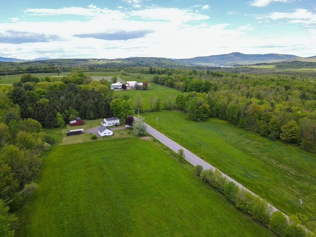 856 Weeks Mills Rd, New Sharon, ME 04955 - aerial view of sparsely populated area with mountains and a heavily wooded area