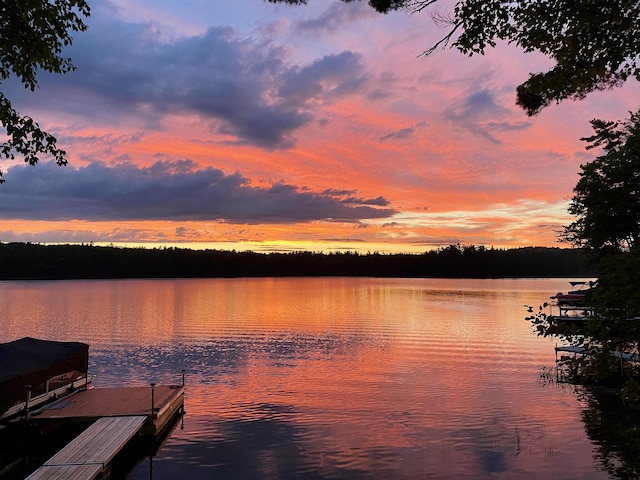 12B Trues Point Rd, New Gloucester, ME 04260 - dock area with a water view
