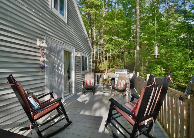 12B Trues Point Rd, New Gloucester, ME 04260 - deck featuring area for grilling
