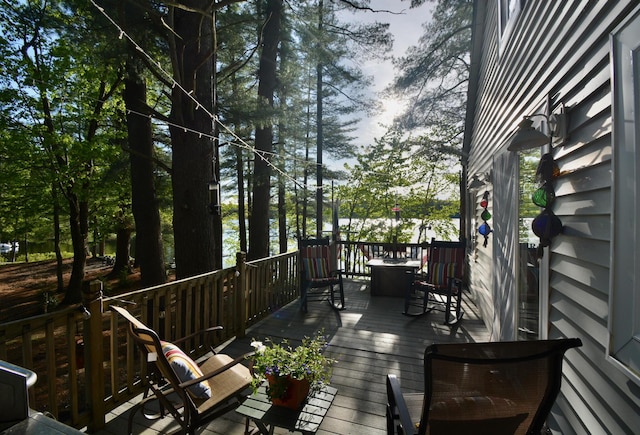 12B Trues Point Rd, New Gloucester, ME 04260 - view of wooden deck