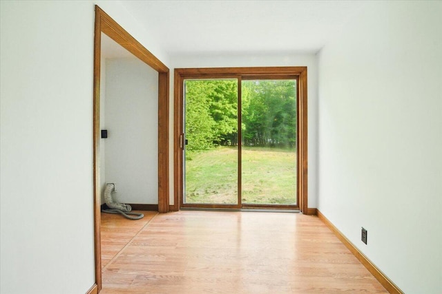 473 Davenport Hill Rd, Jay, ME 04239 - spare room featuring light wood finished floors and baseboards