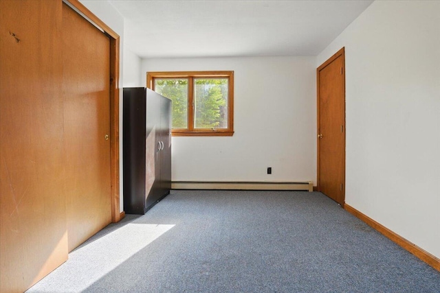 473 Davenport Hill Rd, Jay, ME 04239 - spare room with carpet, baseboard heating, and baseboards