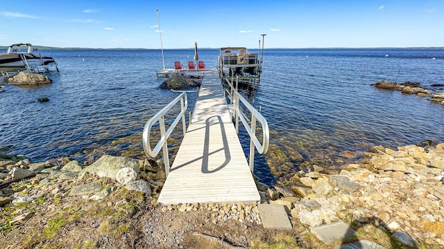 1491 Richville Rd, Standish, ME 04084 - dock featuring a water view