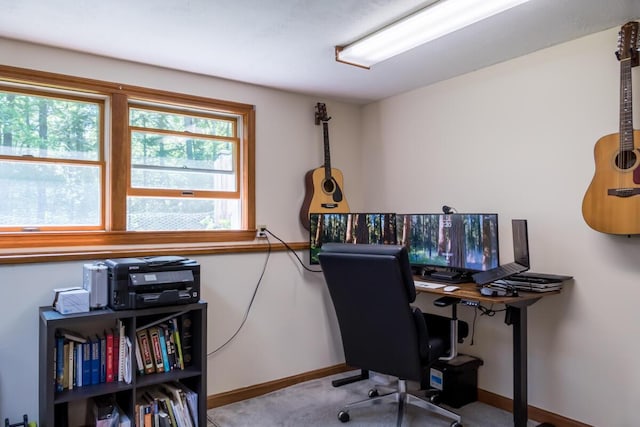 1007 Old Stage Rd, Woolwich, ME 04579 - carpeted office featuring baseboards