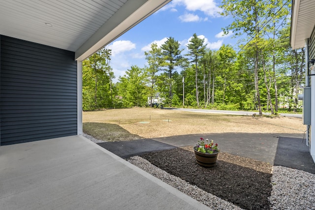 25 Sarah Vaughn Rd, Hollis, ME 04042 - view of patio with view of scattered trees