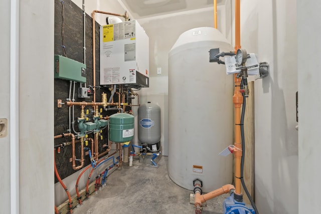 25 Sarah Vaughn Rd, Hollis, ME 04042 - utility room with water heater