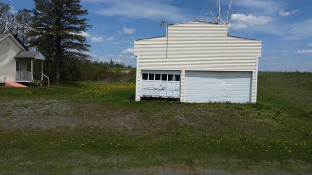 61 Brook Rd, Saint Agatha, ME 04772 - view of garage