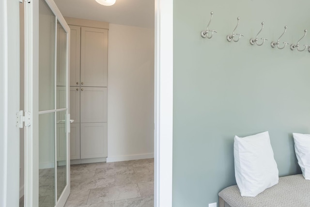 205 Beach St, Saco, ME 04072 - bathroom with baseboards and marble finish floors
