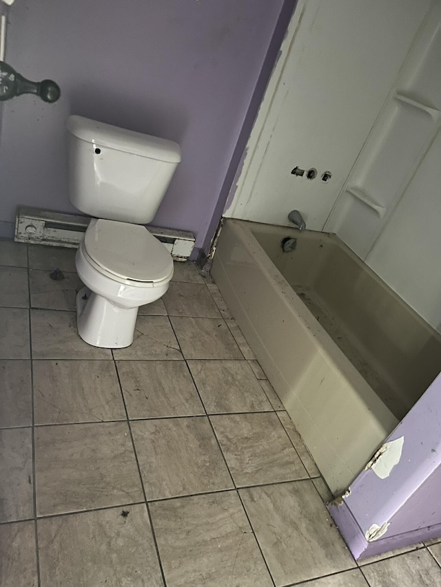 700 Warren Hill Rd, Palmyra, ME 04965 - full bathroom featuring tile patterned flooring and a baseboard radiator