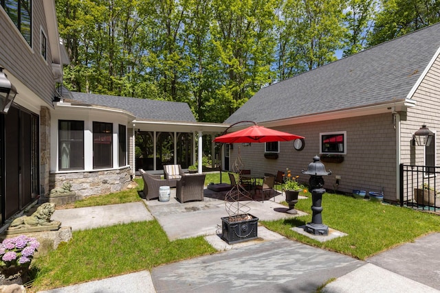 38 Darcy Rd, York, ME 03909 - view of patio featuring outdoor lounge area