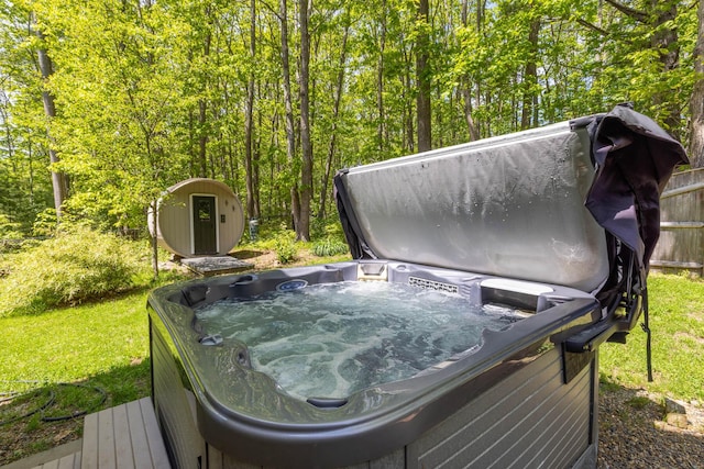 38 Darcy Rd, York, ME 03909 - exterior view of a jacuzzi