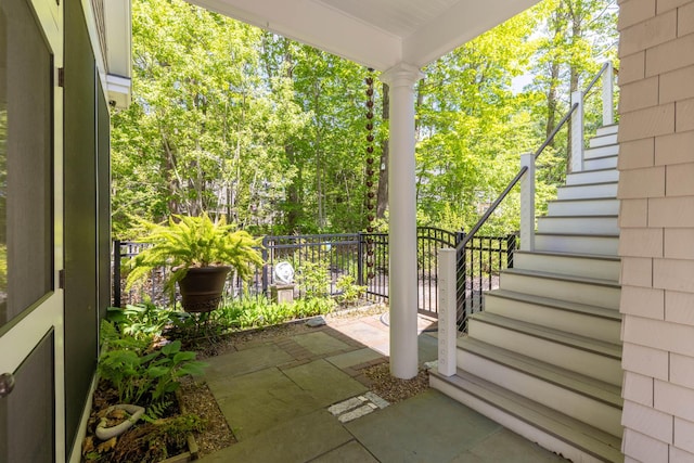 38 Darcy Rd, York, ME 03909 - view of patio featuring stairs
