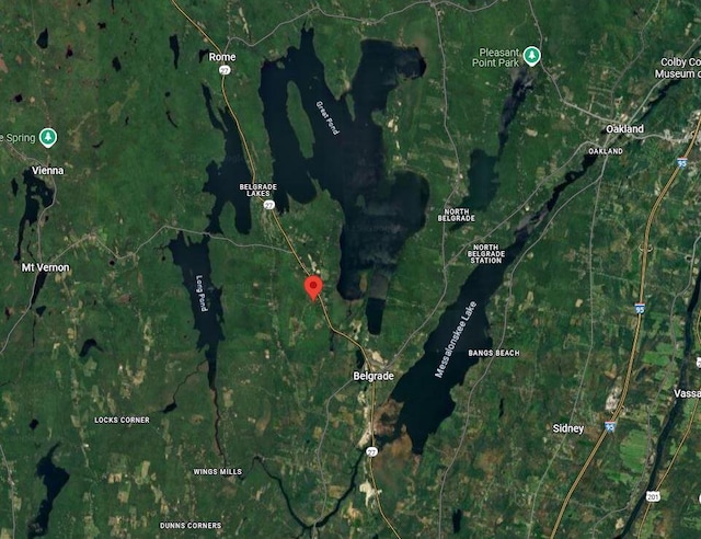 40 Guptill Rd, Belgrade, ME 04917 - aerial view of property's location