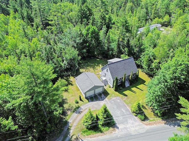 40 Guptill Rd, Belgrade, ME 04917 - view of subject property with a heavily wooded area