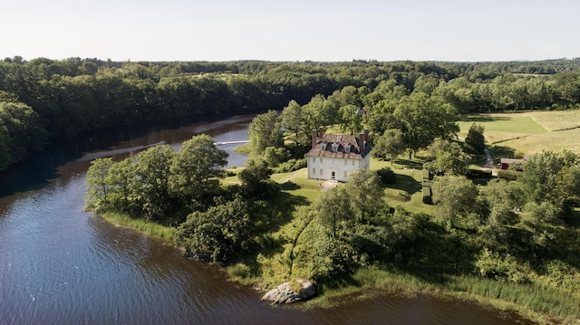 12 Neally St, South Berwick, ME 03908 - view from above of property with a forest and a large body of water