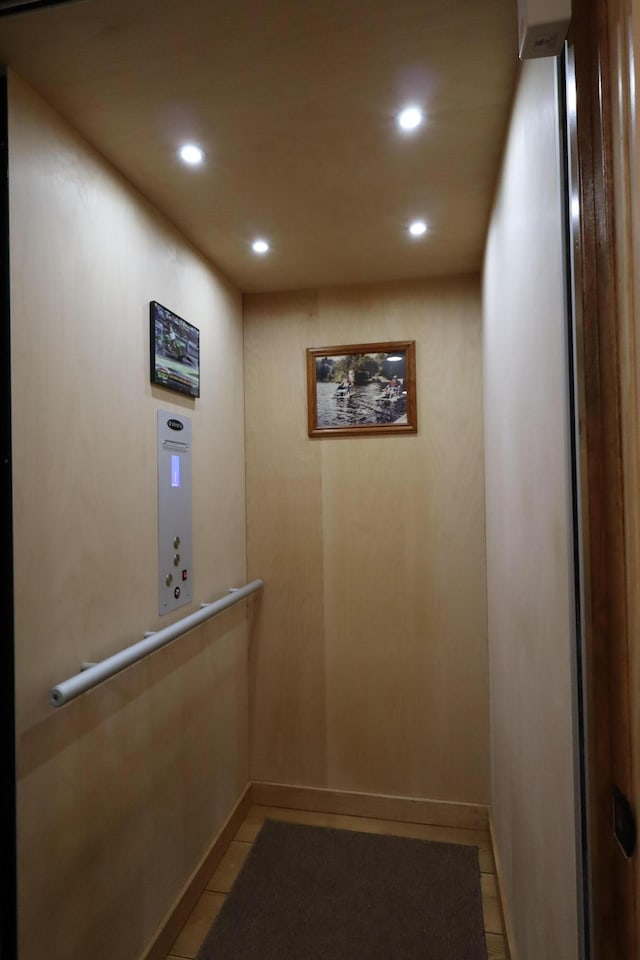 500 Black Point Rd, Beaver Cove, ME 04441 - elevator featuring recessed lighting and baseboards
