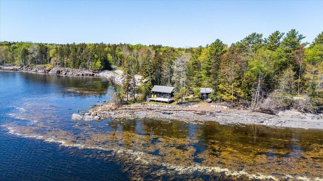 459 Main Rd, Islesboro, ME 04848 - water view featuring a forest