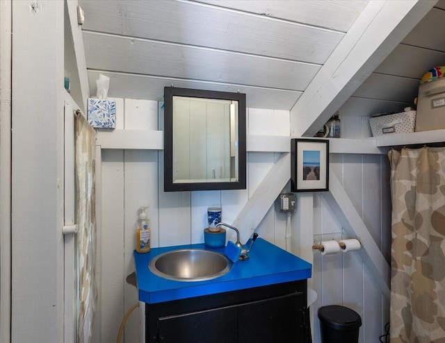 459 Main Rd, Islesboro, ME 04848 - bathroom with vanity
