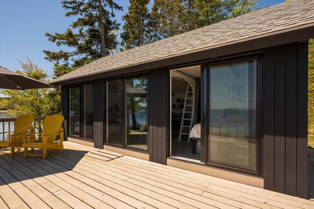 459 Main Rd, Islesboro, ME 04848 - view of wooden deck