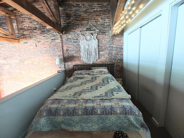 92-94 Main St, Auburn, ME 04210 - bedroom with brick wall and a closet