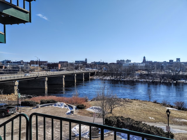 92-94 Main St, Auburn, ME 04210 - water view featuring a notable bridge and nearby urban area