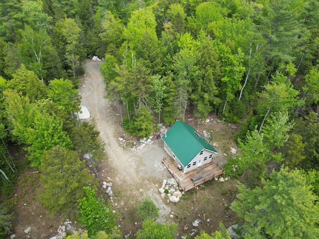 121 Loop Rd, Lincoln, ME 04457 - view from above of property