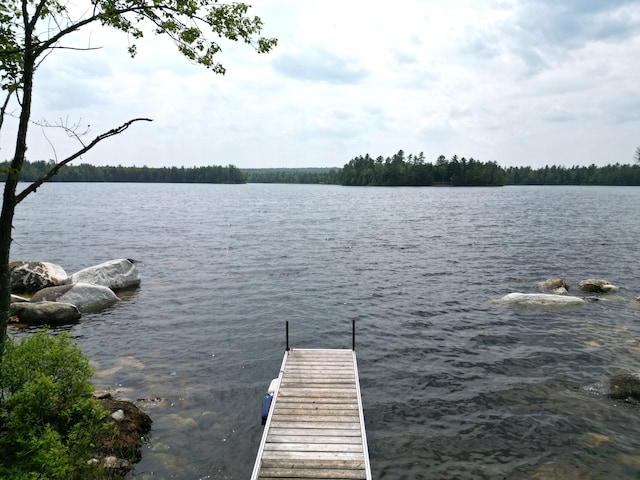 121 Loop Rd, Lincoln, ME 04457 - dock with a water view