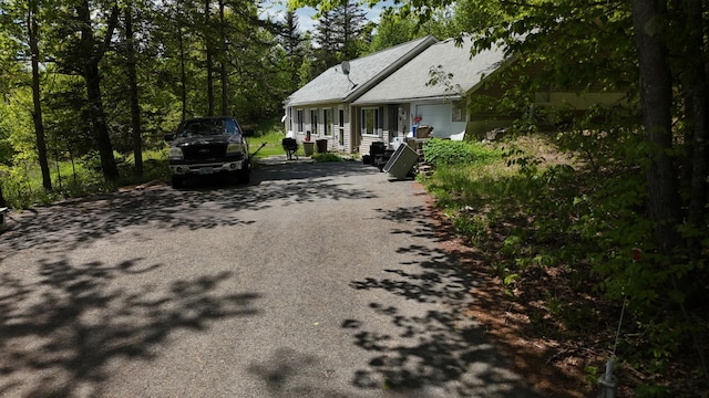 422 Cross Rd, Swanville, ME 04915 - view of front of house with asphalt driveway