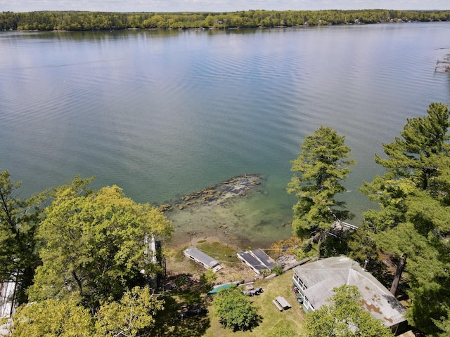 51 Rock Haven Dr, West Bath, ME 04530 - bird's eye view of a large body of water