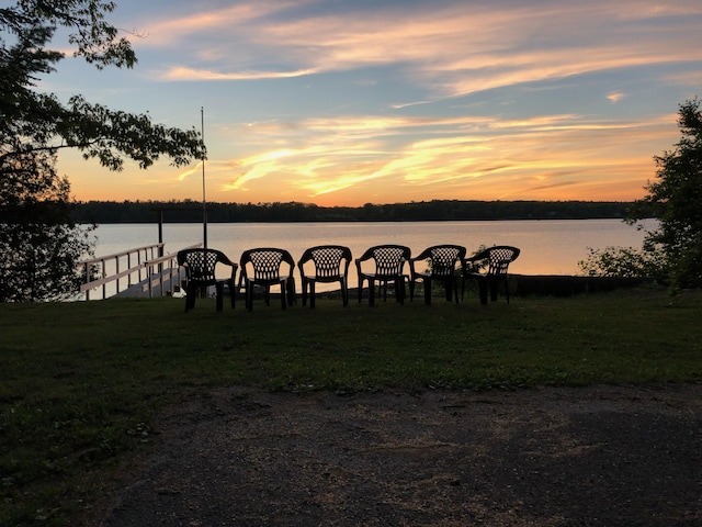 51 Rock Haven Dr, West Bath, ME 04530 - dock area featuring a water view