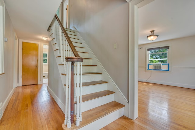 61 Carlyle Rd, Portland, ME 04103 - stairway with wood finished floors and baseboards