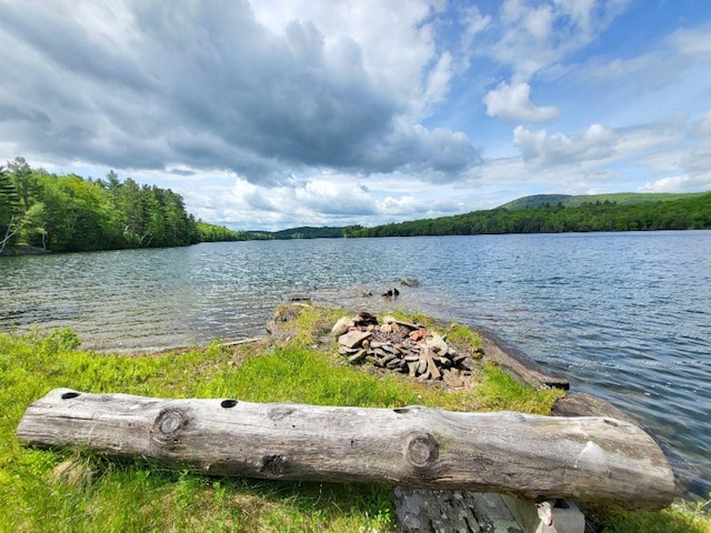 16 Mellen Ln, Wilton, ME 04294 - water view featuring a heavily wooded area
