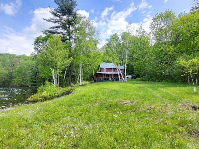 16 Mellen Ln, Wilton, ME 04294 - view of yard featuring a view of trees and a water view