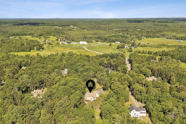 61 Crestview Ln, Brunswick, ME 04011 - aerial overview of property's location featuring a forest