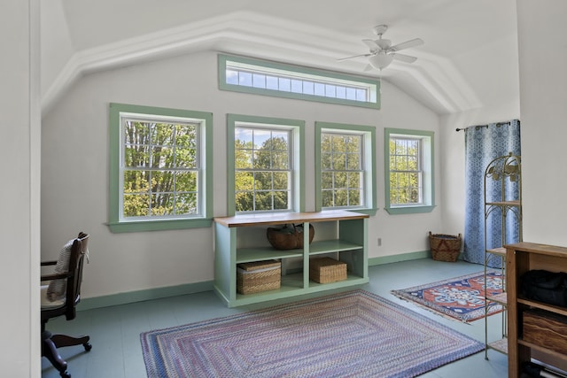1241 Harpswell Islands Rd, Harpswell, ME 04079 - bonus room with vaulted ceiling and a ceiling fan