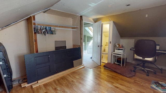 99 Kenduskeag Ave, Bangor, ME 04401 - office featuring wood finished floors and vaulted ceiling