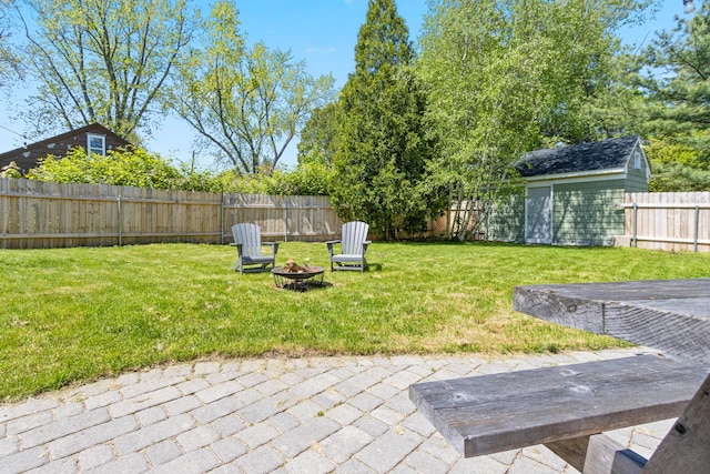 797 Main St, South Portland, ME 04106 - view of yard with an outdoor fire pit and a patio area