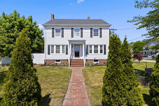 797 Main St, South Portland, ME 04106 - colonial home featuring a chimney