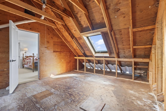 14 Merriconeag Ln, Harpswell, ME 04079 - attic with a skylight