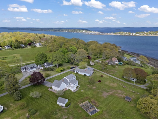 14 Merriconeag Ln, Harpswell, ME 04079 - aerial view of property's location with a nearby body of water