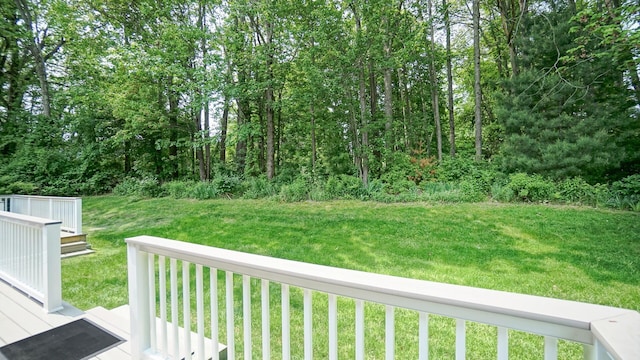 17 Cammock Rd Unit 17, Scarborough, ME 04074 - view of grassy yard with a wooden deck
