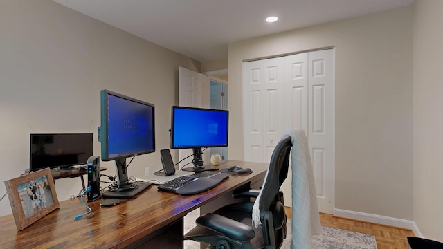 17 Cammock Rd Unit 17, Scarborough, ME 04074 - home office with baseboards and recessed lighting