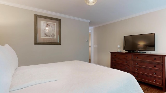 17 Cammock Rd Unit 17, Scarborough, ME 04074 - bedroom featuring crown molding and dark wood-style flooring