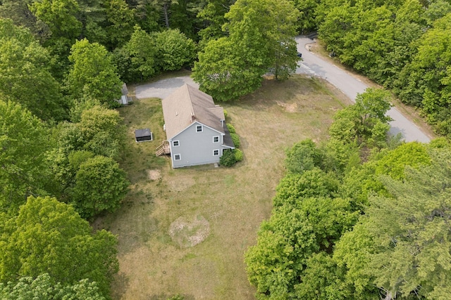 26 Serenity Ln, Topsham, ME 04086 - aerial view of property and surrounding area featuring a forest