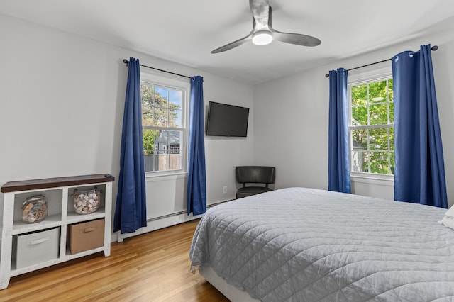 27 Seaside Ave, Saco, ME 04072 - bedroom with wood finished floors and a ceiling fan