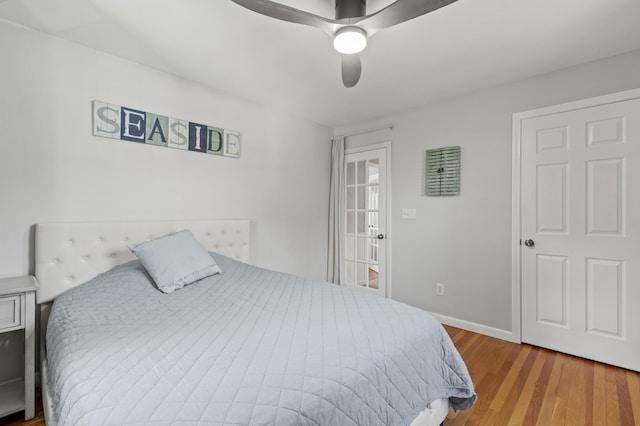 27 Seaside Ave, Saco, ME 04072 - bedroom with wood finished floors and ceiling fan