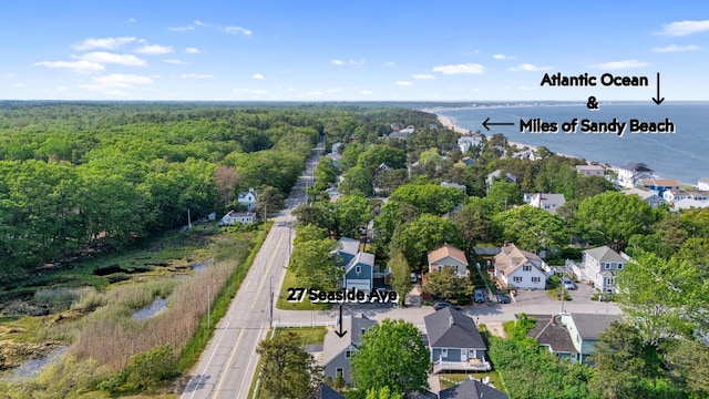 27 Seaside Ave, Saco, ME 04072 - aerial view of property and surrounding area with nearby suburban area and a large body of water