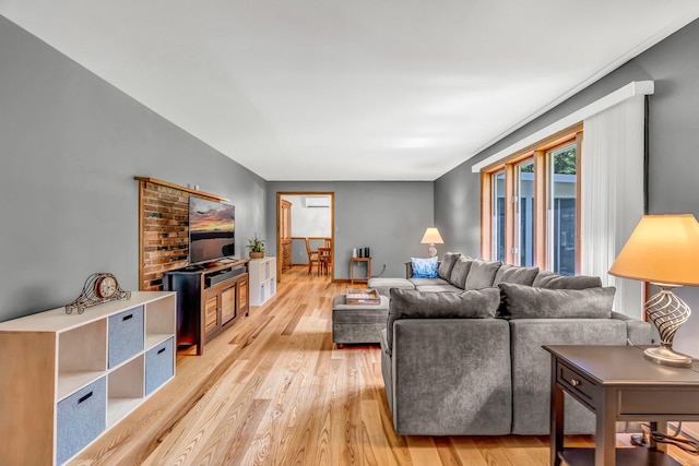 60 Evergreen Dr, Hermon, ME 04401 - living area featuring light wood-style flooring and baseboards