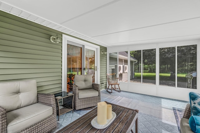 60 Evergreen Dr, Hermon, ME 04401 - sunroom featuring an outdoor hangout area