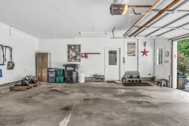 60 Evergreen Dr, Hermon, ME 04401 - garage with a garage door opener